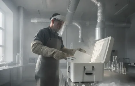 manipuler glace carbonique securite